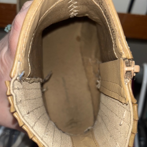 Time and Tru Tan zip Combat Moto women’s Boots with Chunky Sole - Picture 5 of 7